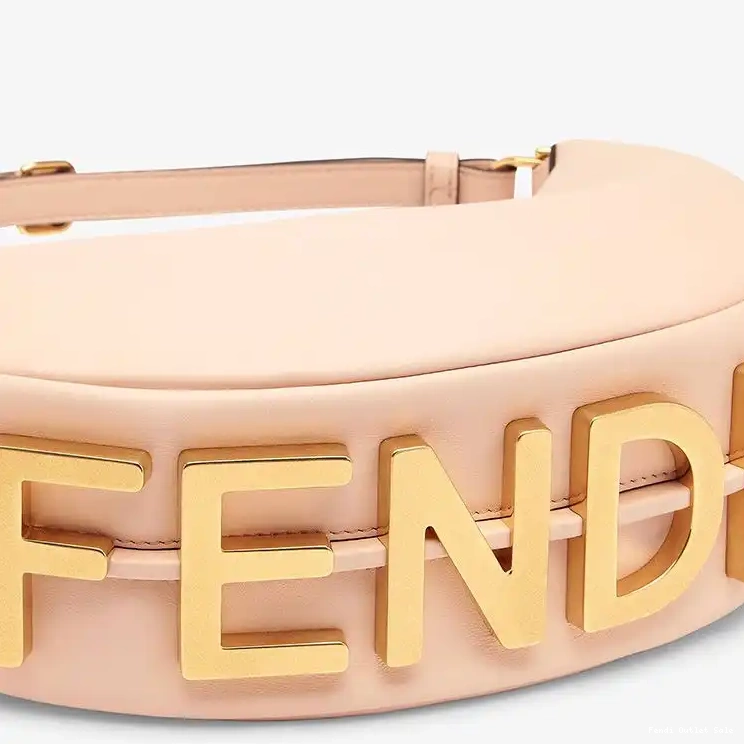 Affordable Fendigraphy Bag Pink Fendi Small Hobo Calf In Leather 0528